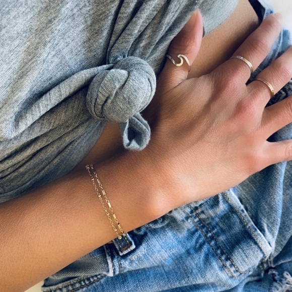 Gold Filled Minimalist Bracelet - Picture 5 of 7